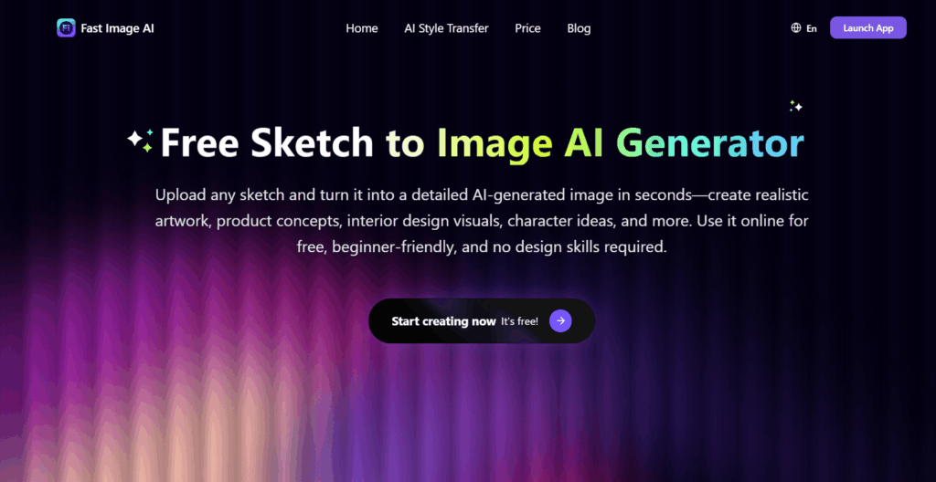 Fast Image AI Sketch to Image