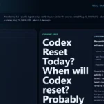 Codex Reset Radar
